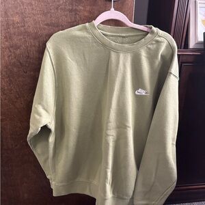 Nike Men's Sage Green Crewneck Sweater